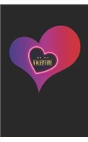 Be my Valentine: Notebook, Journal - Gift Idea for Valentine's Day - checkered - 6x9 - 120 pages