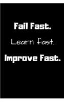 Fail Fast, Learn Fast, Improve Fast.