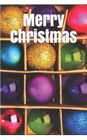 Merry Christmas Notebook, Cristmas Journal, Christmas Diary, Santa Claus - One Subject - 120 Pages: 6x9 in