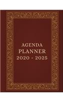 Agenda Planner 2020 - 2025: Business Organizer journal for taking minutes of Meetings, Attendees, and Action items