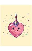Notebook: Mini heartcorn on cream cover and Lined pages, Extra large (8.5 x 11) inches, 110 pages, White paper(4 Mini Heartcorn on Cream Notebook)