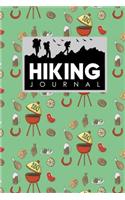 Hiking Journal: Hike Notebook, Hiking Log Book Template, Hiking Journal Book, Trail Log Book, Cute BBQ Cover