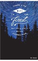 Dot Journal: No Wifi In The Forest Outdoors Dot Grid Bullet Journal, 5.5x8.5 inch / A5, 150 pages