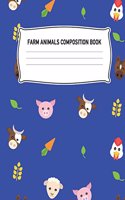 Farm Animals Composition Book