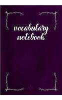 Vocabulary Notebook