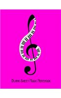 Blank Sheet Music Notebook
