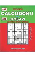 200 Strong Calcudoku and 200 Jigsaw Sudoku hard levels: 9x9 Calcudoku complicated version hard levels + 9x9 Jigsaw Even-Odd puzzles X diagonal sudoku hard levels. Holmes presents classic original puzzle. (4 Calcudoku and Jigsaw Even - Odd Classic Sudoku)