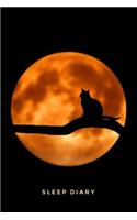 Sleep Diary Full Moon Cat