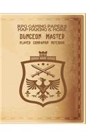 RPG Gaming Papers Map Making and More: Dungeon Master Player Companion Notebook