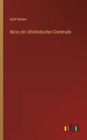 Abriss der Altisländischen Grammatik