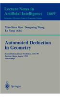 Automated Deduction in Geometry