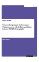 Untersuchungen zum Einfluss eines Okklusionstests auf die Echogenität der kutanen 50 MHz Sonographie