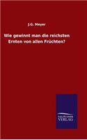Wie gewinnt man die reichsten Ernten von allen Früchten?