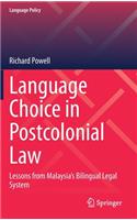 Language Choice in Postcolonial Law