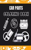 Car Parts Coloring Book: : Dump Trucks, Garbage Trucks, Digger, Tractors and More