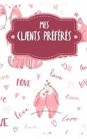 Mes clients préférés: Carnet à compléter pour l'enregistrement des conversations avec les (nouveaux) clients - Motif: Aimer les animaux