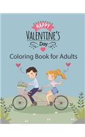 Happy Valentine's Day Adult Coloring Book
