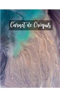 Carnet de Croquis: Pages vierges de carnet de croquis pour le dessin, la peinture, l'écriture, le croquis ou le griffonnage pour les artistes, les enseignants, les adu