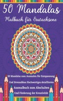 50 Mandalas Malbuch für Erwachsene