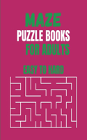 Maze Puzzle Books For Adults Easy To Hard