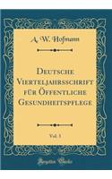 Deutsche Vierteljahrsschrift für Öffentliche Gesundheitspflege, Vol. 3 (Classic Reprint)