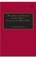 Records of English Court Music