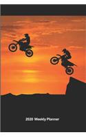 Plan On It 2020 Weekly Calendar Planner - Extreme Sports Dirt Bikes - Motorcycles Give Us Wings