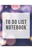 To Do List Notebook