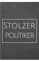 Stolzer Politiker: Politiker Punktraster Notizbuch, Notizheft oder Schreibheft - 110 Seiten - Büro Equipment & Zubehör - Lustiges Geschenk zu Weihnachten oder Geburtst