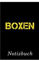 Boxen Notizbuch