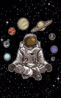 Yoga Astronaut Meditates In Space And feels The Galaxy