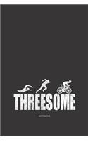 Notebook: Triathlon Notebook / Diary / Journal with 120 Blank Lined Pages Large Women, Girl, Man, Family