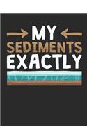 My Sediments Exactly: Geology Notebook, Geologist Blank Paperback Composition Book to write in, 150 pages, college ruled