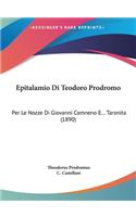 Epitalamio Di Teodoro Prodromo