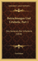 Betrachtungen Und Urteheile, Part 1