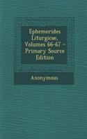 Ephemerides Liturgicae, Volumes 66-67