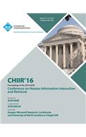 CHIIR 16 ACM SIGIR Conference on Human Information Interaction and Retrieval