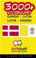 3000+ Danish - Latin Latin - Danish Vocabulary