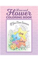 Love and Flower Coloring Book