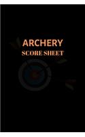 Archery Score Sheets