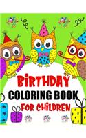 Birthday Coloring Book For Children
