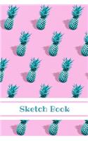 Sketch Book: Pineapple; 100 sheets/200 pages; 6" x 9"