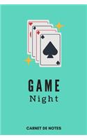 Game Night Notebook - A5 Lined Notebook 6 x 9 inches (15 x 22 cm) - 120 pages