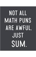 Not All Math Puns are Awful Just Sum