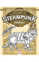 Animali Steampunk 2 - Libro da colorare per adulti