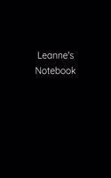 Leanne's Notebook: Notebook / Journal / Diary - 6 x 9 inches (15,24 x 22,86 cm), 150 pages.