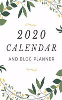 2020 Calendar and Blog Planner