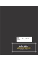 Lined Notebook - AmyTmy Notebook - 120 pages - 8.5 x 11 inch - Matte Cover