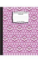 My Dot Grid Composition Notebook. 8" x 10". 120 Pages: Japanese Style Paulownia Flowers Pattern Cover. Dotted Notebook, Dotted Journal, Dot Journal Notebook. Dotted Paper, Dot Grid Journal, Dot Grid Pape