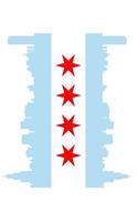 Chicago Flag Skyline 6x9 Journal